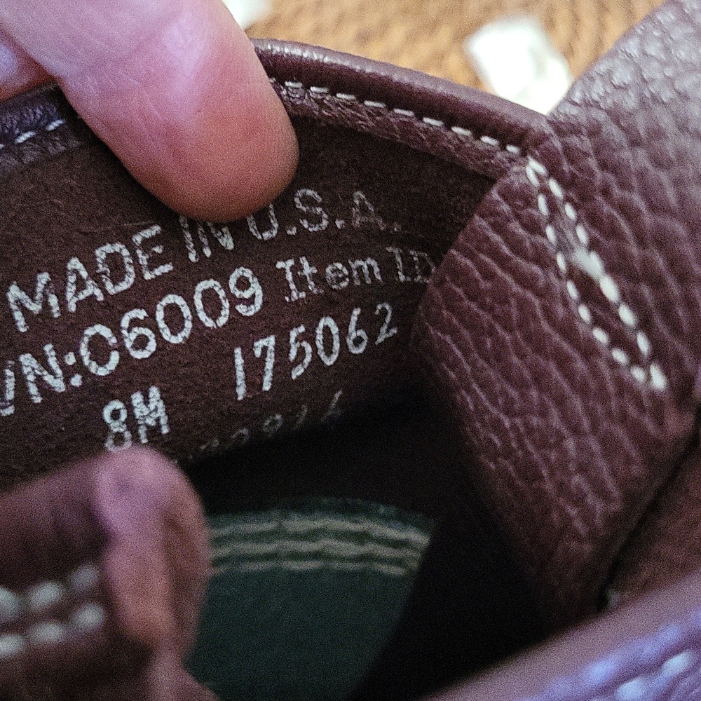 L.L. Bean 6" Bean Boots - Brown / Navy - 8M - Picture 7 of 8